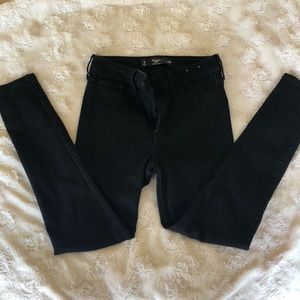 hollister crop highrise skinny jeans